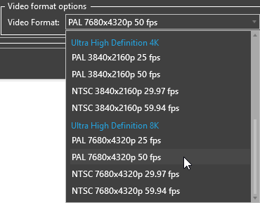 Video format