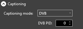 Captioning DVB
