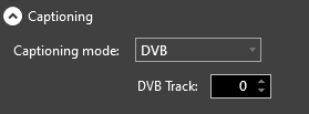Captioning DVB