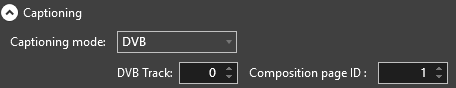 Captioning DVB