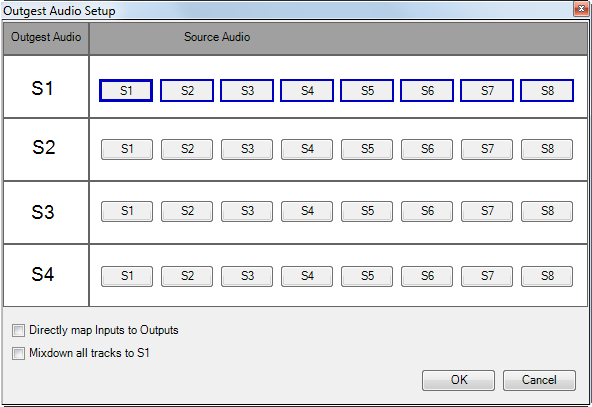 outgest audio setup