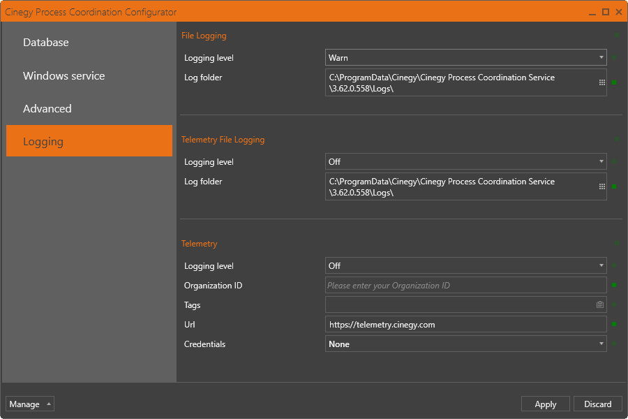 PCS_logging_settings