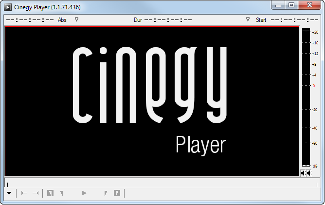 Cinegy Player interface