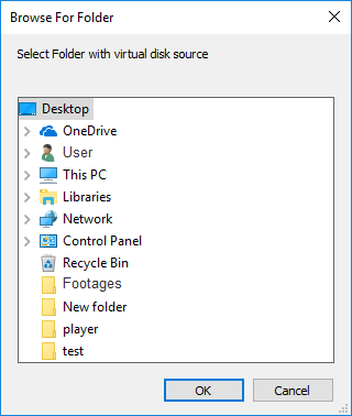 Browse for Folder dialog