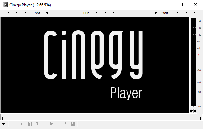 Cinegy Player interface