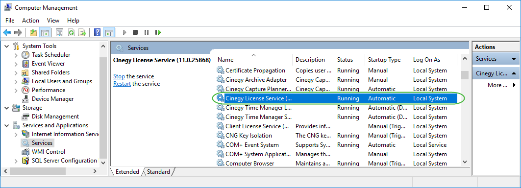 Cinegy License Service