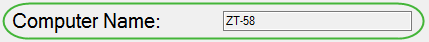 Computer name field