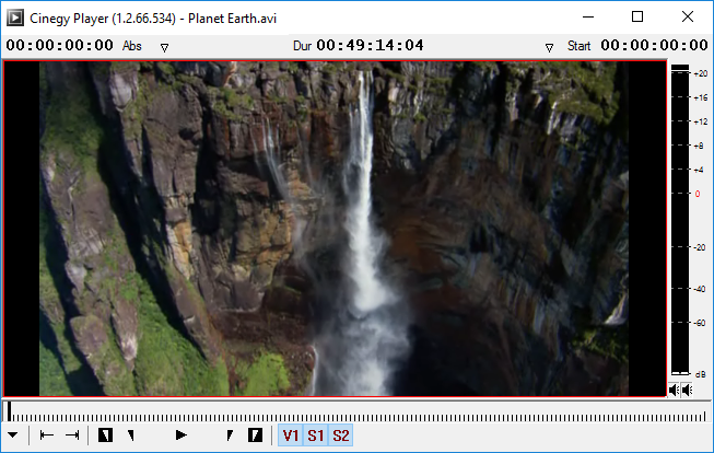 Cinegy Player track selector