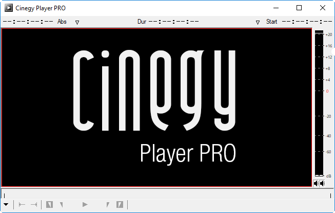 Cinegy Player interface