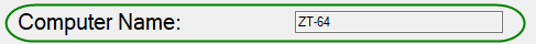 Computer name field