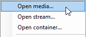 Cinegy Player context menu