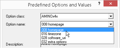 amino_predefined option